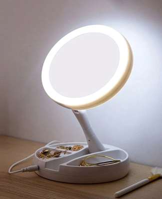 Makeup Mirror with Light, Multifunction with 10X Magnification