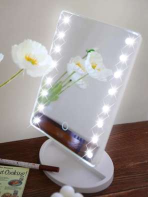 Makeup Mirror with Light, Touch Screen