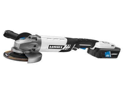 HART 20-Volt Cordless 4 1/2-inch Angle Grinder Kit (1) 20-Volt 4.0Ah Lithium-Ion Battery (ANGLE GRINDER WITH BATTERY AND CHARGER)