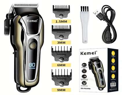 KEMEI KM-1949, Cordless Electric Hair Clipper for Men, Metal