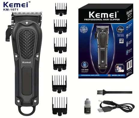 KEMEI KM-1986PG Electric Hair Clipper, USB Rechargeable for Men with LCD Display