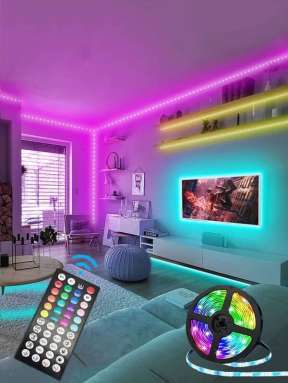 LED LIGHTS WITH REMOTE Colored LED Light Strip