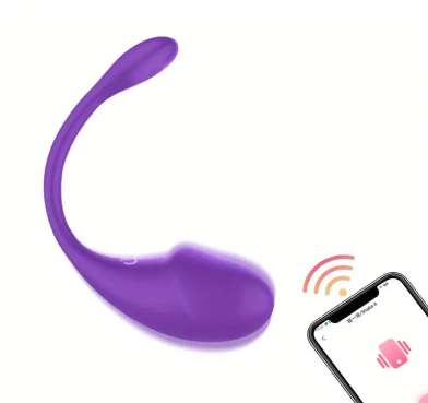 Vibrating Egg Masturbator - Purple