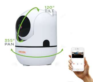 MobiCam HDX Smart HD WiFi Baby Monitoring Camera with Digital Pan, Tilt, Zoom and Two-way Audio (MONITOR CAMERA)