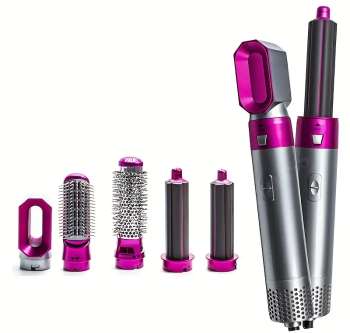 5-in-1 Multifunctional Hot Air Comb, Wet and Dry Straightening Hair Curler, Automatic Hair Curler, Wand