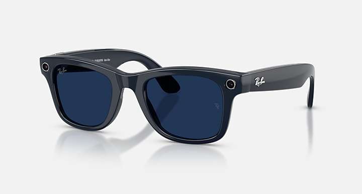 RAY-BAN | META WAYFARER (GEN 2) Frame: Shiny Cosmic Blue Lenses: Clear/Sapphire Transitions