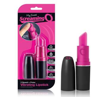 Screaming O My Secret Lipstick Vibrator with SoftSilicone Flex Tip Pleasure Products. (Sleek and super-powerful multifunction mini vibrator. Its