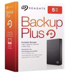 Seagate STHP5000400 Backup Plus 5TB External Hard Drive Portable HDD - Black USB 3.0 for PC Laptop and Mac, 1 Year MylioCreate, 2 Months Ado