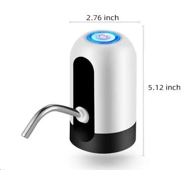 Water Jug Pump, Electric Water Bottle Pump, USB Charging Automatic Drinking Water Pump For Universal 3-5 Gallon Bottle, Portable Water Dispe